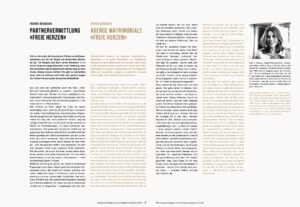 Zeitungsausschnitt von freieherzen.ch im Management Magazin vom Februar 2017