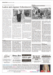 Zeitungsausschnitt von freieherzen.ch im Altstadt Kurier vom November 2019