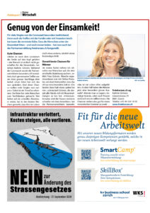Zeitungsausschnitt von freieherzen.ch im Zürcher Wirtschaft vom Juni 2020
