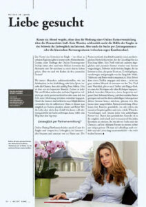Zeitungsausschnitt von freieherzen.ch im Winterthur-Magazin vom Januar 2012